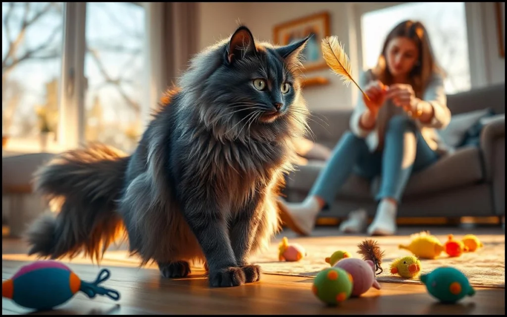 Blue Smoke Maine Coon Training