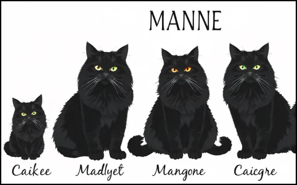 Photos of Black Maine Coons